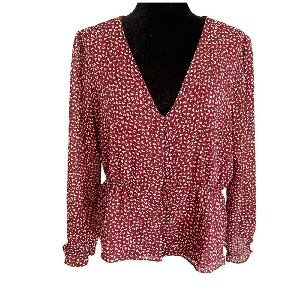 Madewell Overture Top in Ditsy Flowers Women’s Size XL - Picture 3 of 12